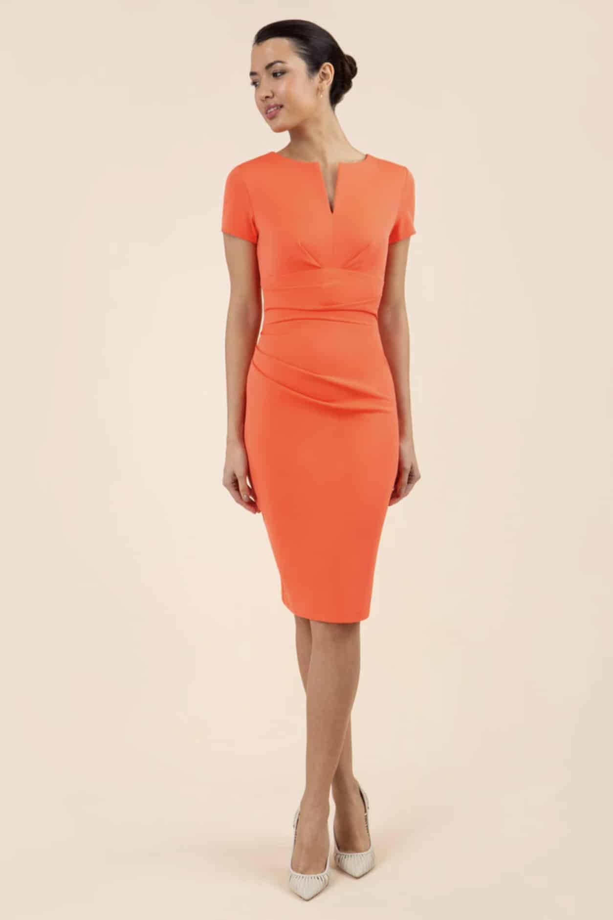 Dress In Hot Coral